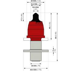 Резец DYNAPAC BIT AM1922 BITS